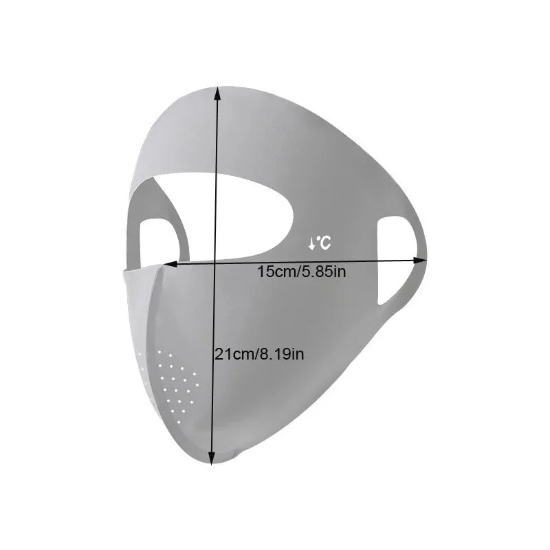 Women Sun Protection Anti-Ultraviolet Breathable Forehead Full Face Mask