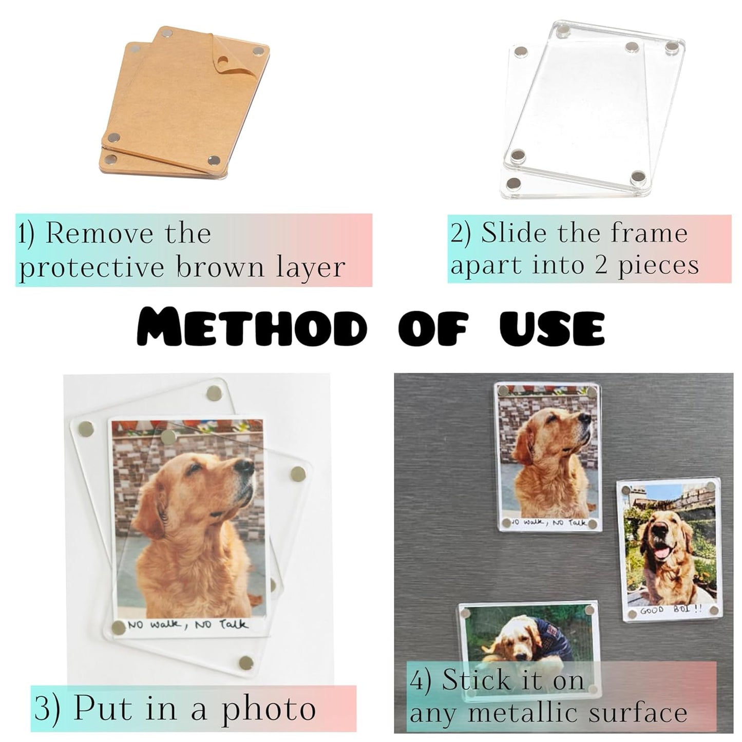 Photo Printed Acrylic Fridge Magnet โ (2.5x4 inch)
