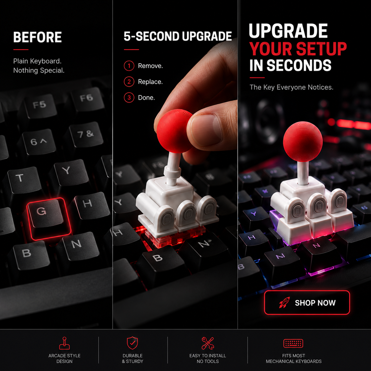 โจ Joystick Keycaps ๐ฎ๐ฅ