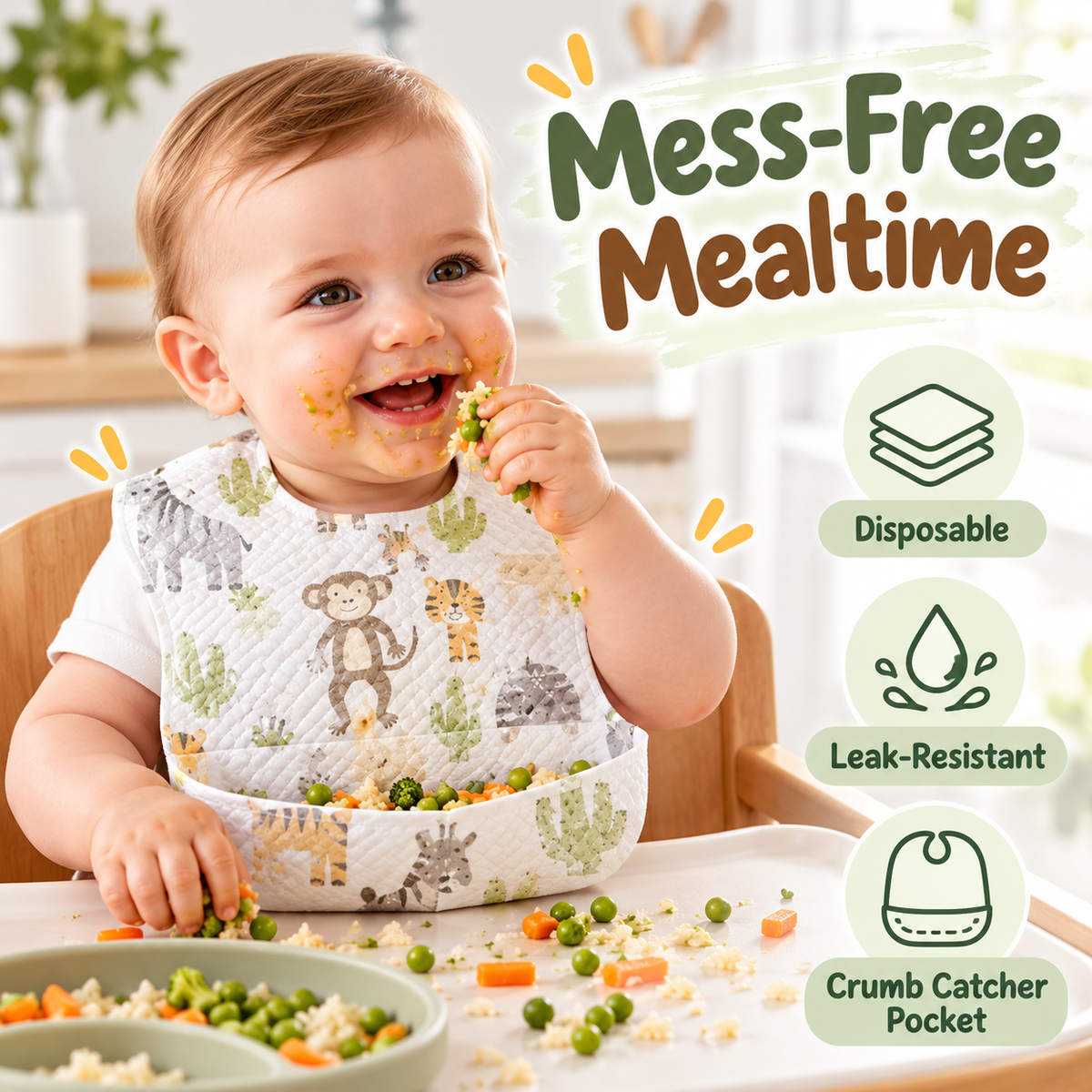 Disposable Baby Bibs