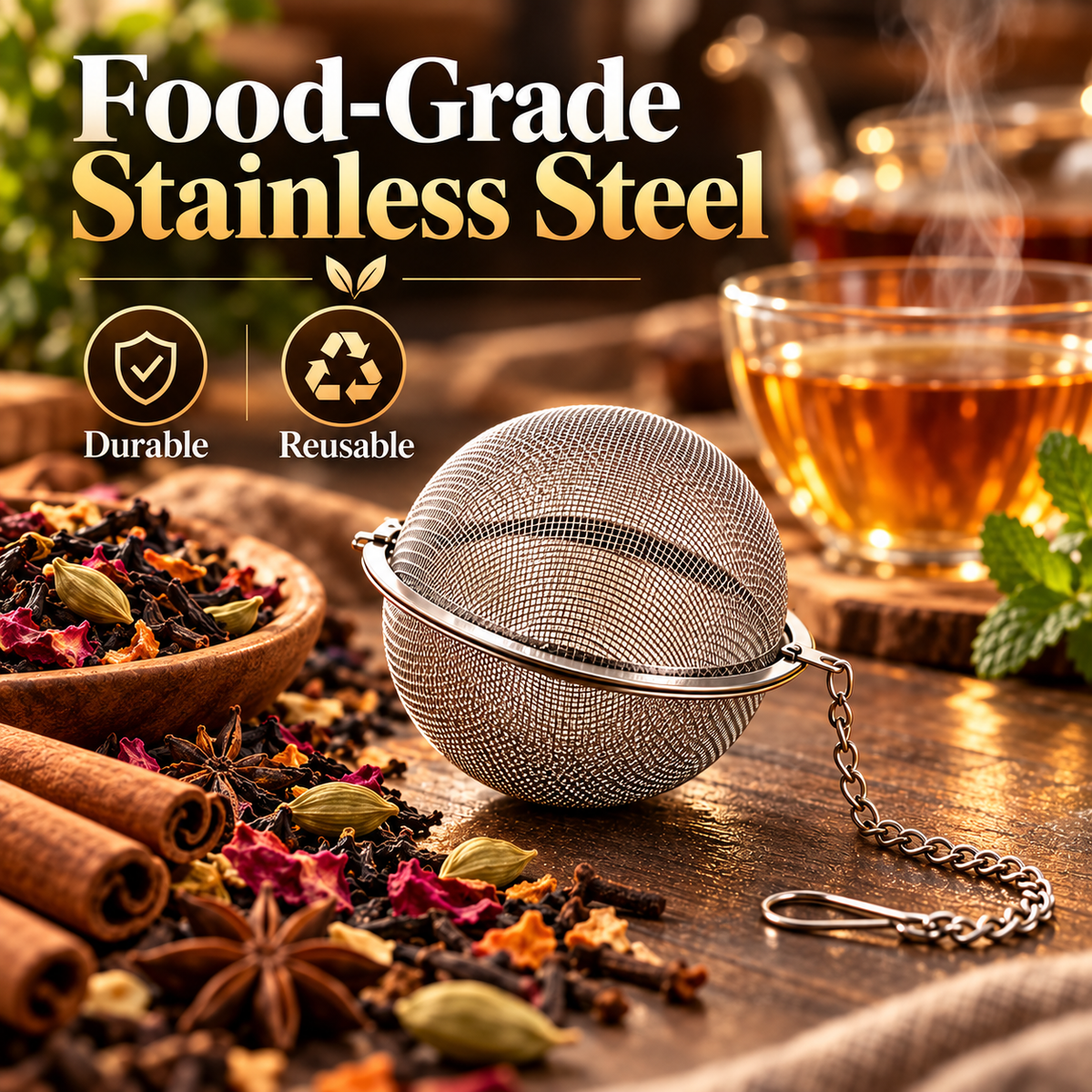 MultiChef™ 3-in-1 Stainless Steel Spice Infuser