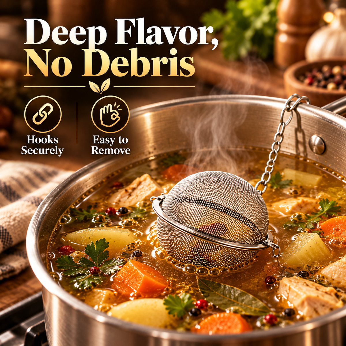 MultiChef™ 3-in-1 Stainless Steel Spice Infuser