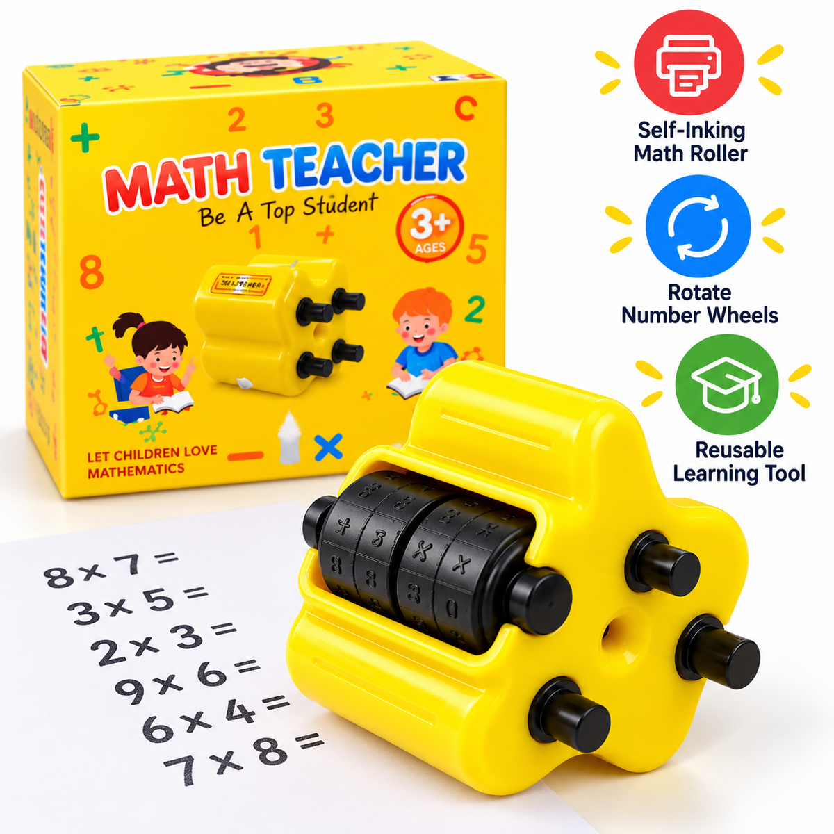 4 in 1 SmartMath Proโข โ Interactive math practice companion for children