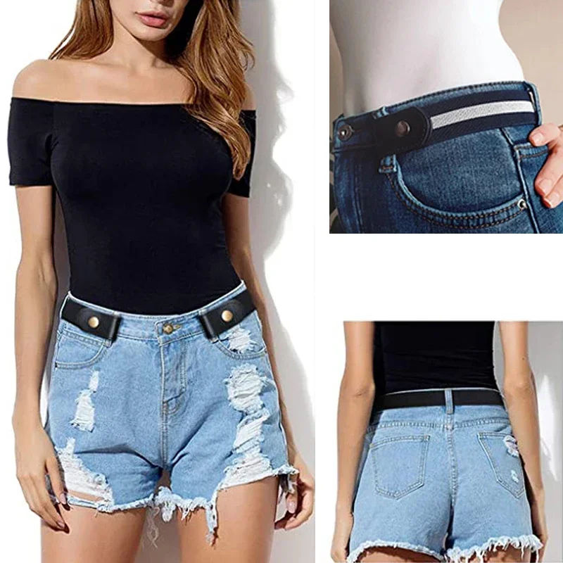 Unisex Elastic No Buckle Belt