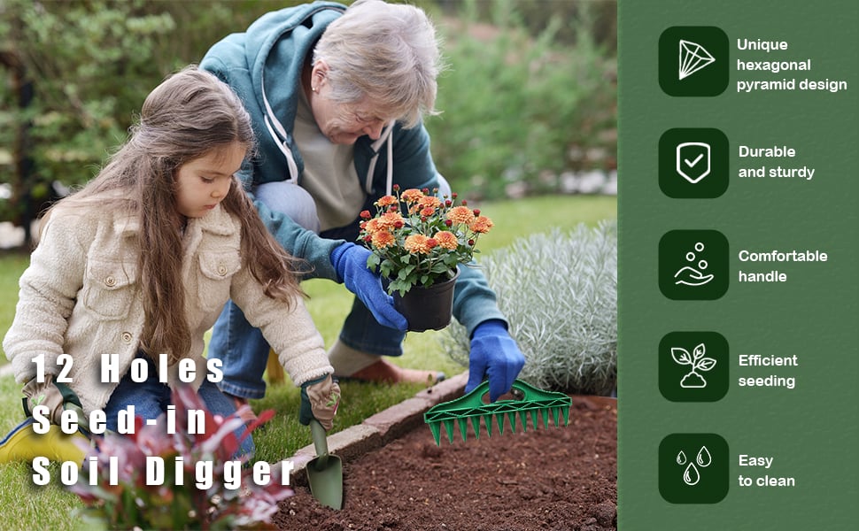 Garden Dibber โ Effortless Seed Planting Tool