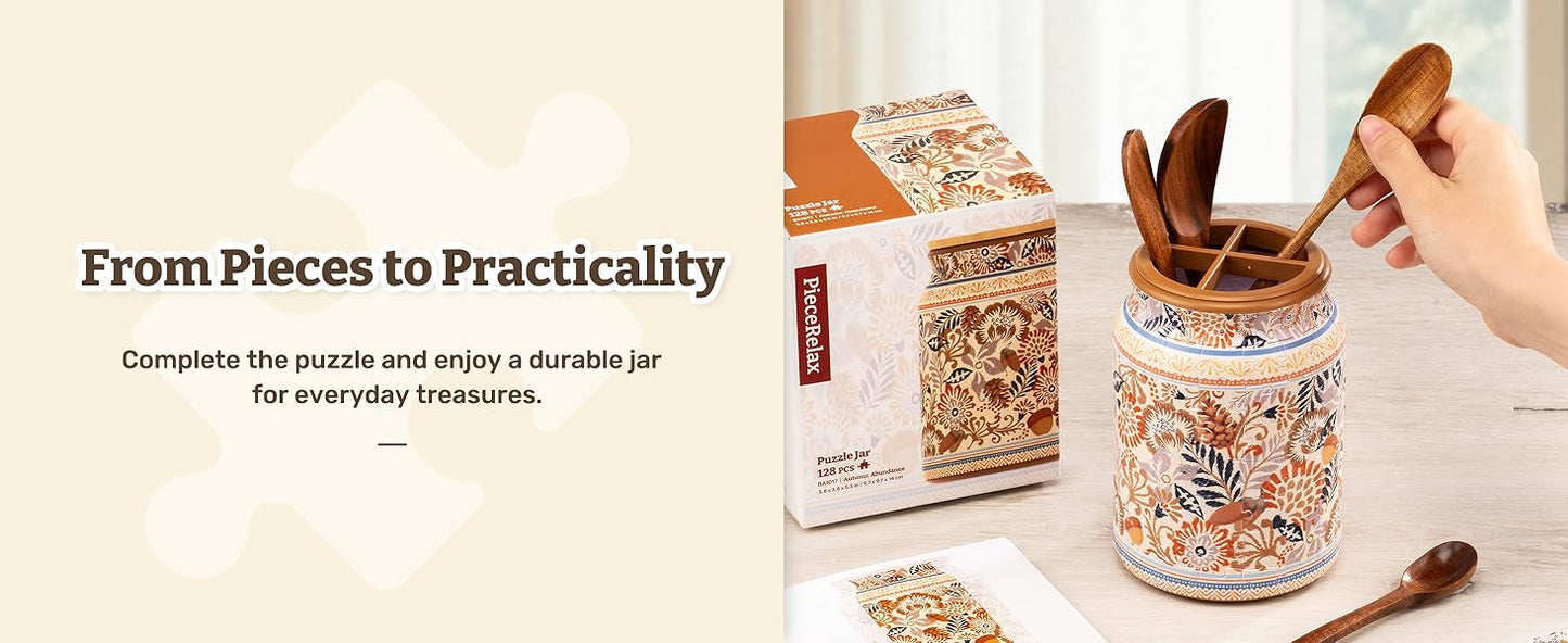 PieceRelax 3D Puzzle 128 Plastic Pieces for Adults