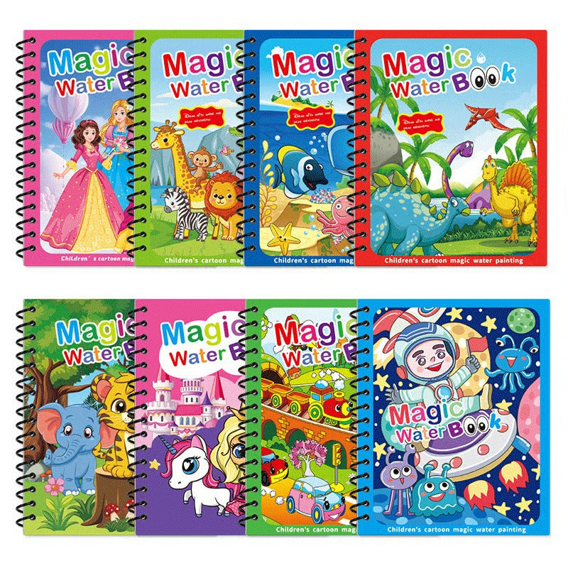 Magic Water Book Water Drawing Book โ Reusable Doodle Book