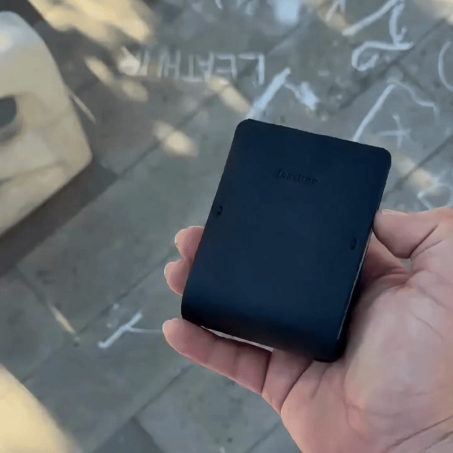 Premium MAG Black Leather Magnetic Wallet