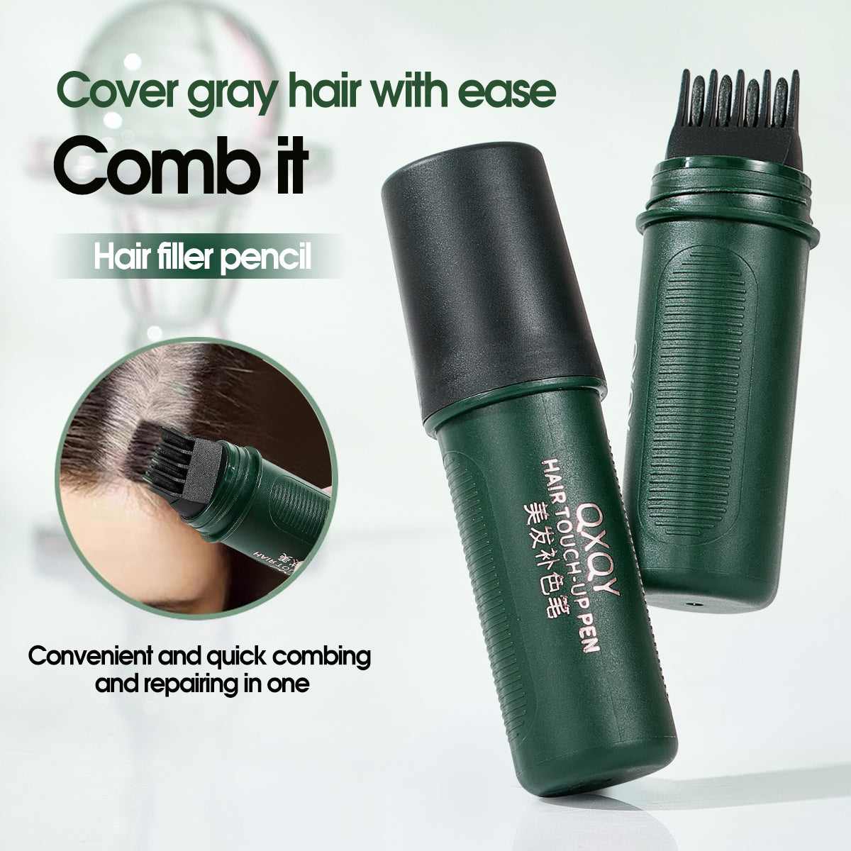 2-in-1 Hair Dye Touch-Up Stick with Comb
