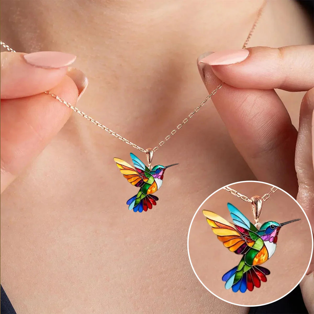 Beautiful Hummingbird Necklace