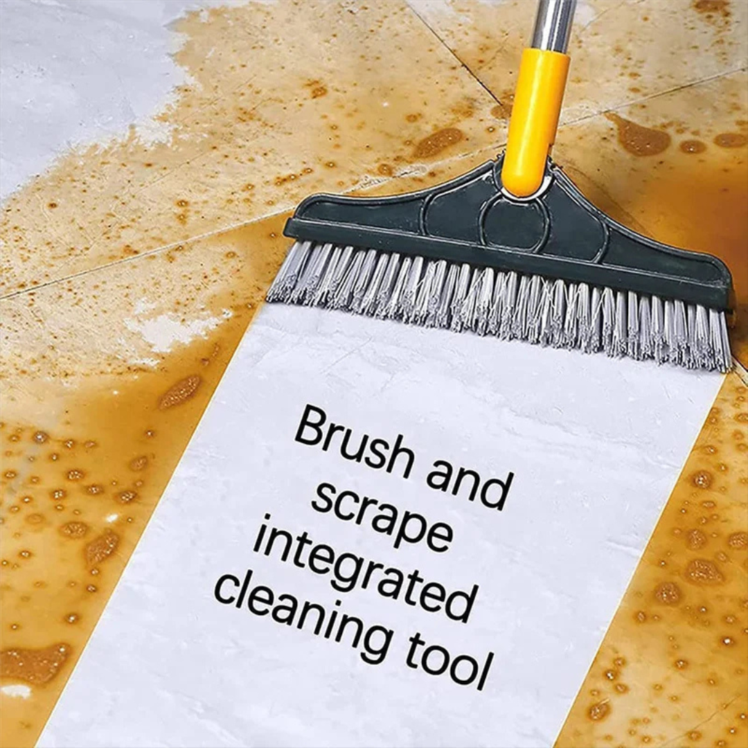 2-in-1 Floor Scrub & Wipe Brush