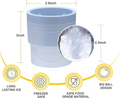 ICE BALL MAKER ( PACK OF 3 )