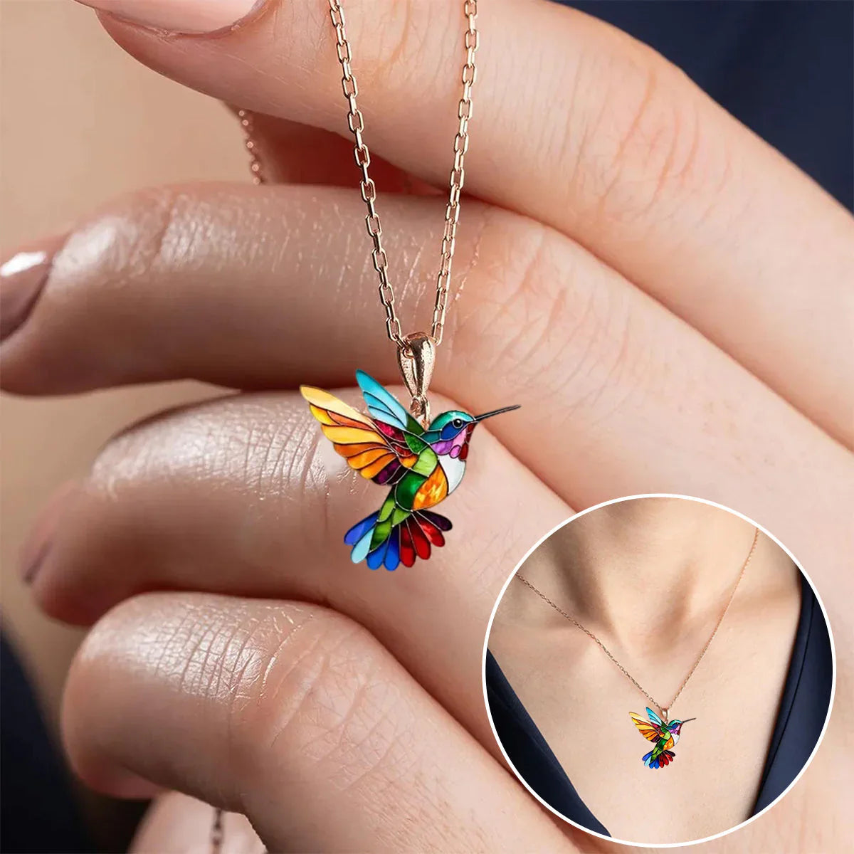 Beautiful Hummingbird Necklace