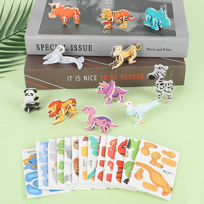 Re Useable Educational 3D Cartoon Puzzle