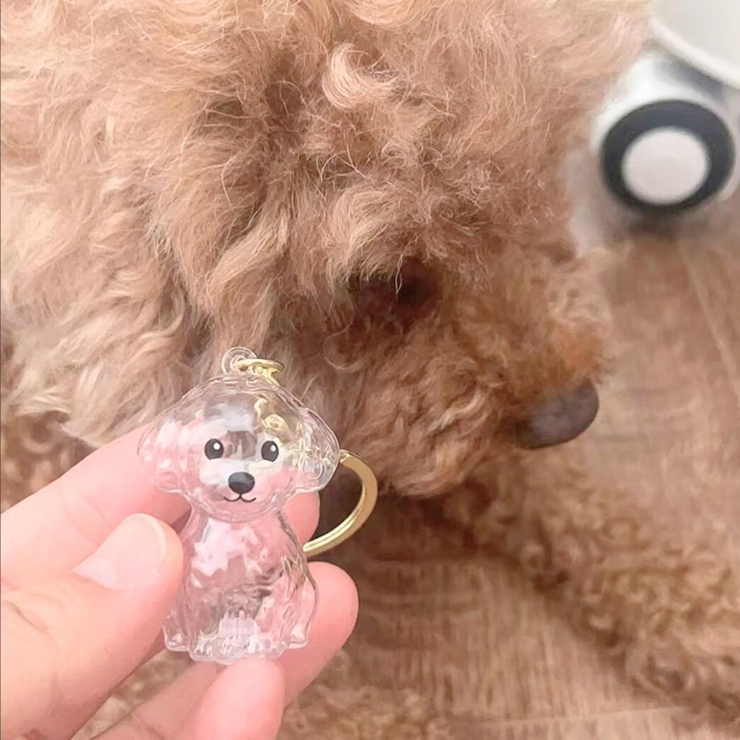 Crystal Dog Keychain