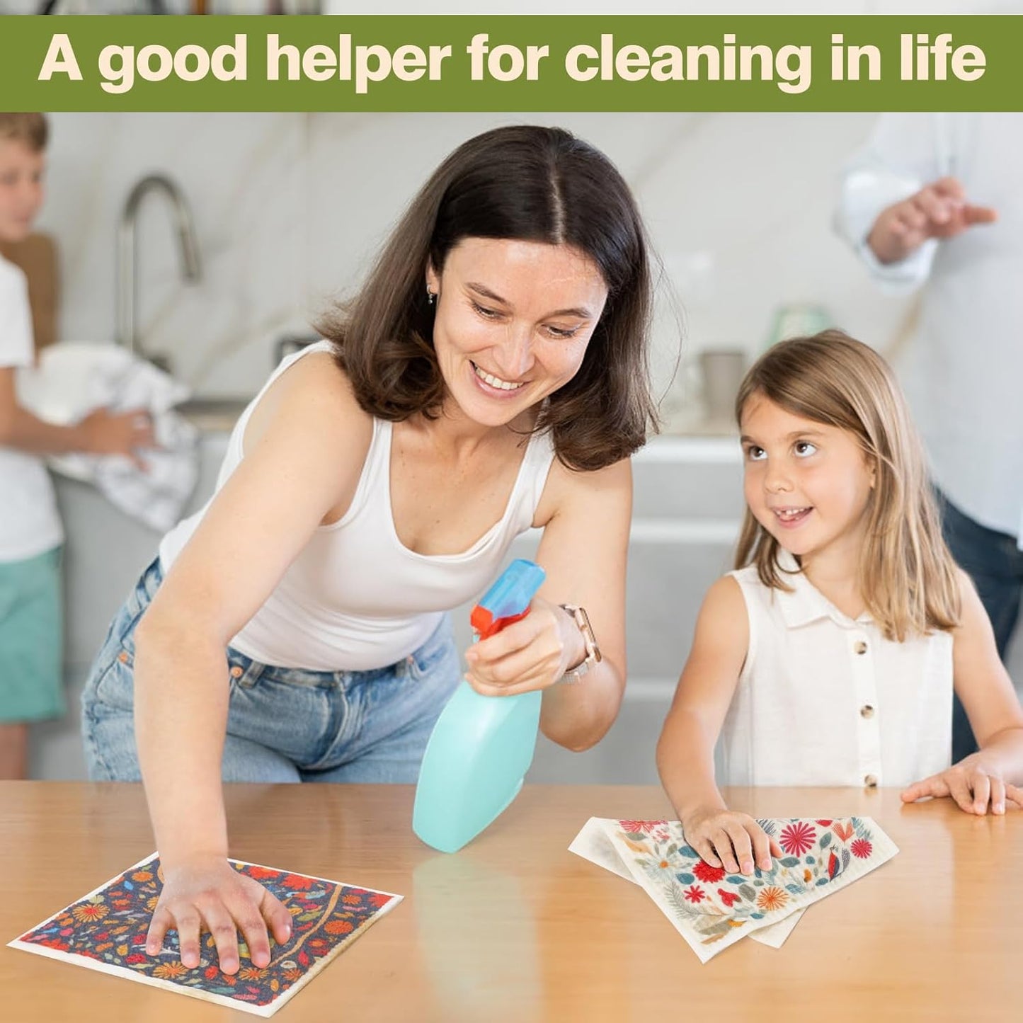 Swedish Dishcloths for Kitchen Reusable Kitchen Towels