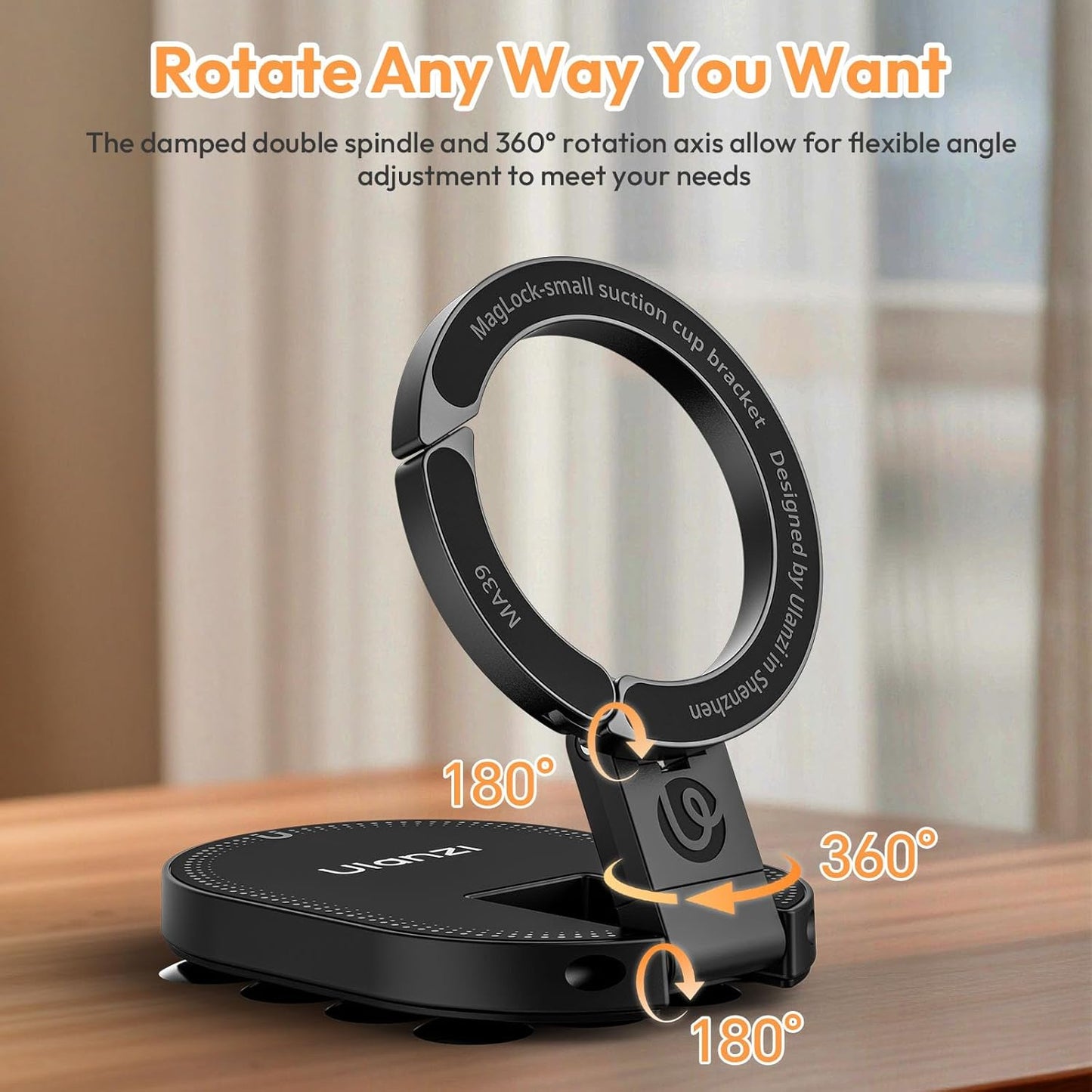 3-in-1 Suction Magnetic Phone Holder for MagSafe, 360° Rotatable