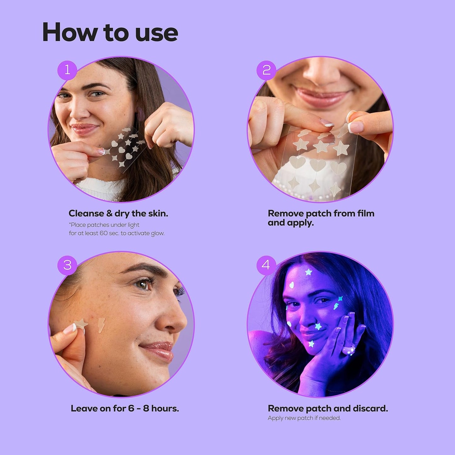 Glow In Dark Pimple Patches