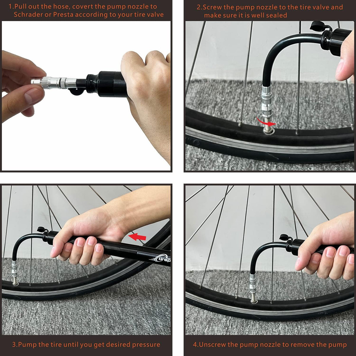 2 in 1 Car and Bike Universal Tire Pump
