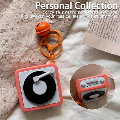 Vintage Mini Retro Recorder Keychain