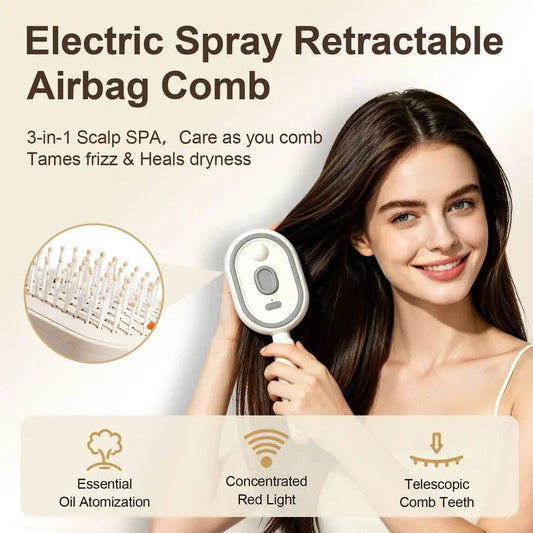 3 In 1 Electric Spray Air Cushion Massage Comb