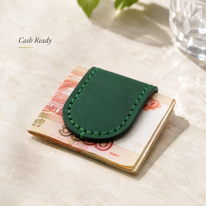 Premium Leather Money Clip Wallet