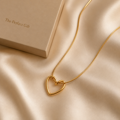 Premium Hollow Heart Pendant Necklace