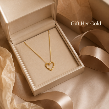 Premium Hollow Heart Pendant Necklace