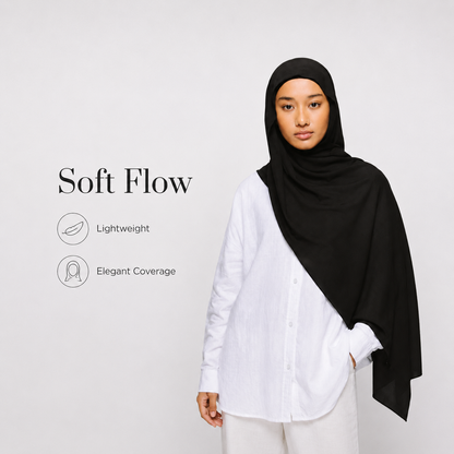 Instant Chiffon Hijab with Built-in Magnets 🧕🏻