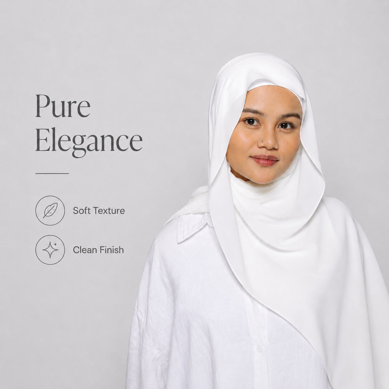 Instant Chiffon Hijab with Built-in Magnets 🧕🏻