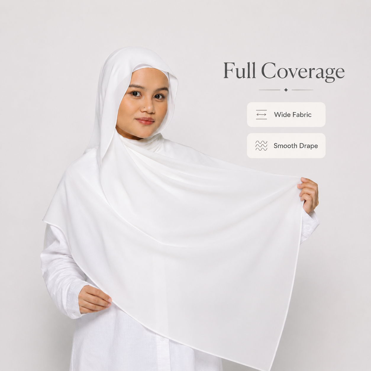Instant Chiffon Hijab with Built-in Magnets 🧕🏻