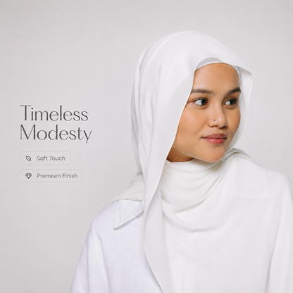 Instant Chiffon Hijab with Built-in Magnets 🧕🏻