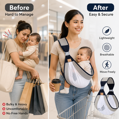 Adjustable Baby Sling Carrier – Lightweight Breathable Mesh👩🏻‍🍼