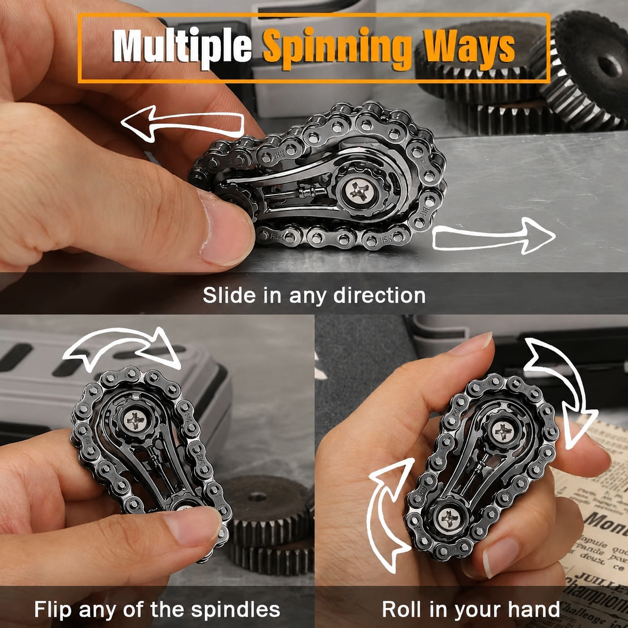 Metal Fidget Gear Spinner