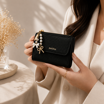 Aesthectic Zippered Pocket Purse 👜