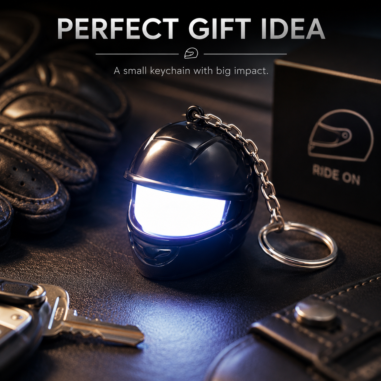 LumiHelmet Flashlight Keychain