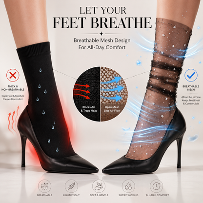 Stylish Breathable Mesh Socks