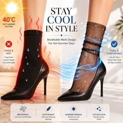 Stylish Breathable Mesh Socks