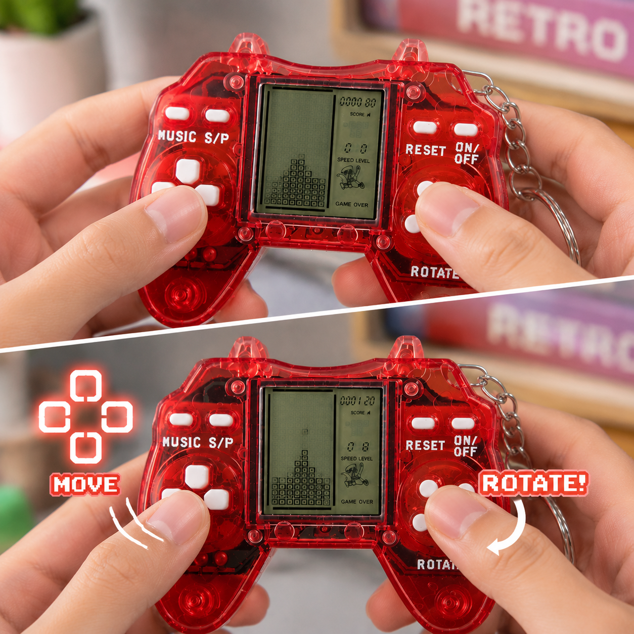 99 in 1 Retro Mini Console Keychain For everyone