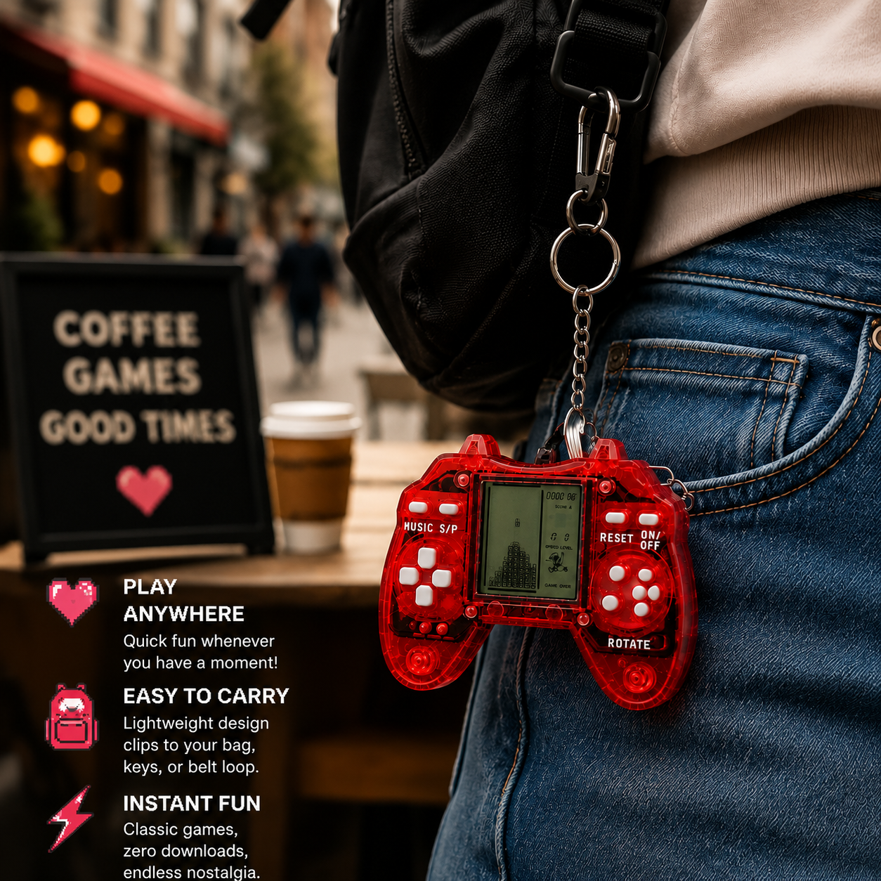 99 in 1 Retro Mini Console Keychain For everyone