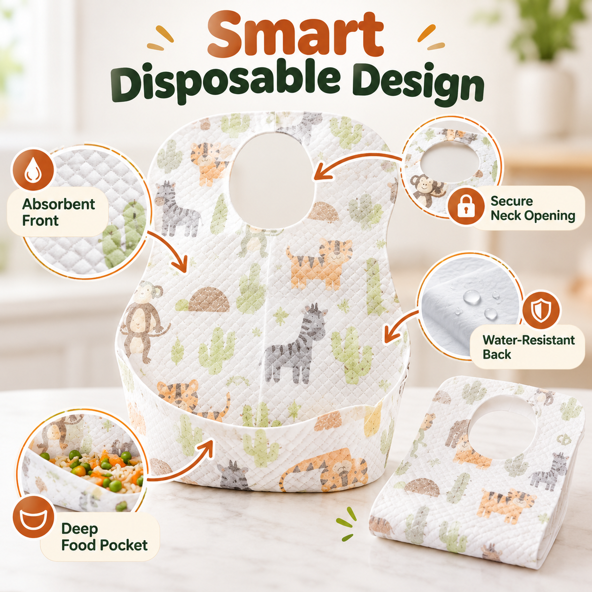 Disposable Baby Bibs