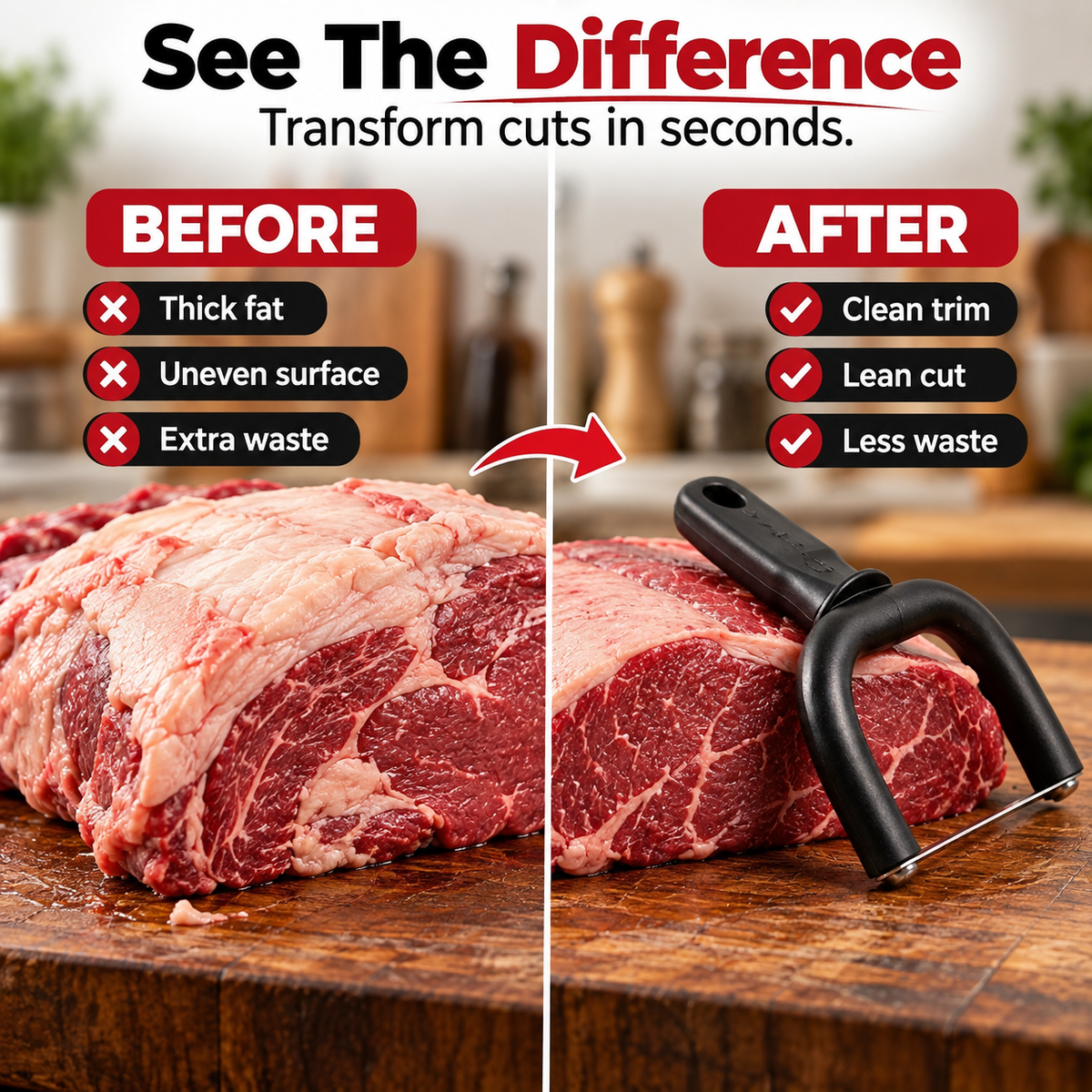 Handheld Fat Trimmer for Meat 🥩