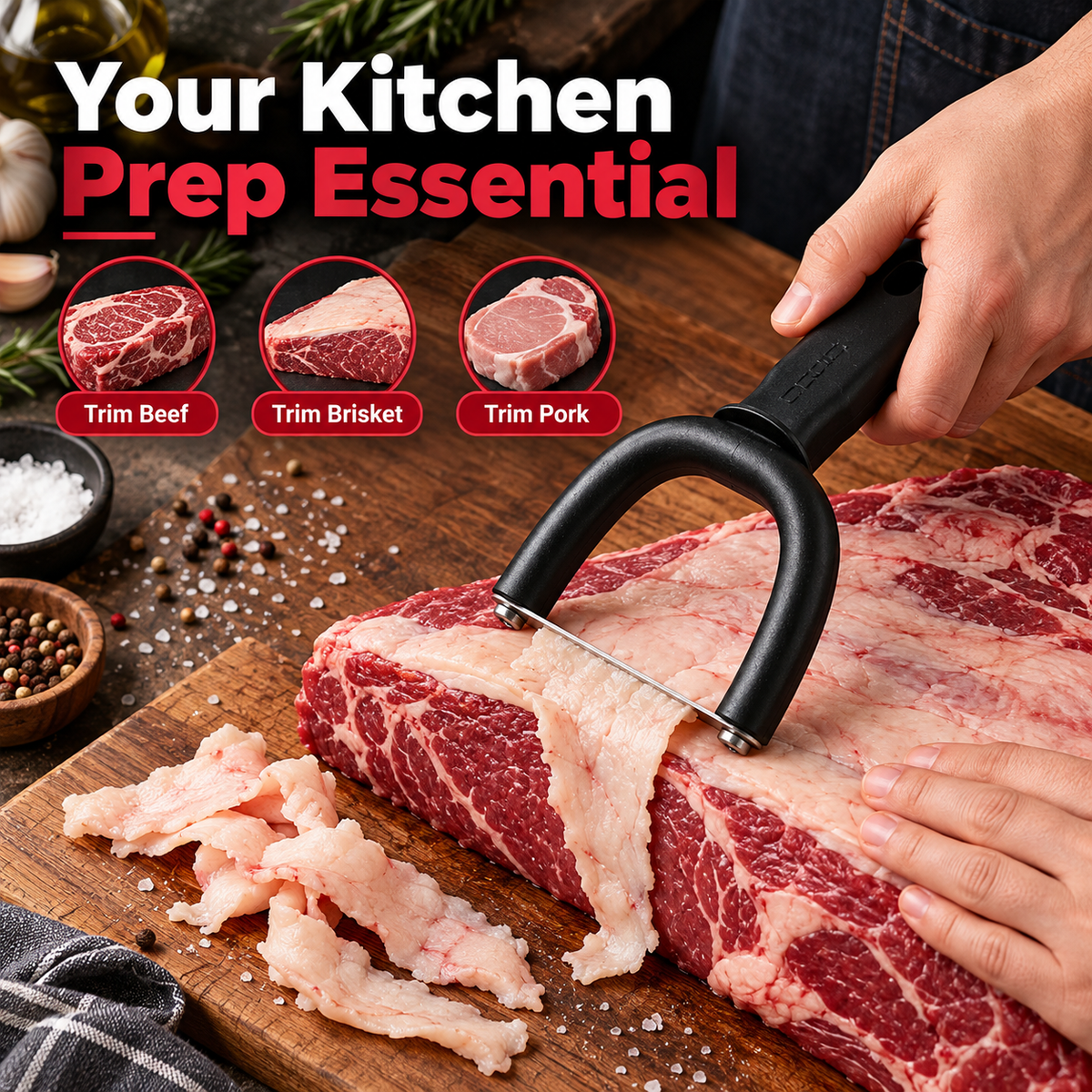Handheld Fat Trimmer for Meat 🥩