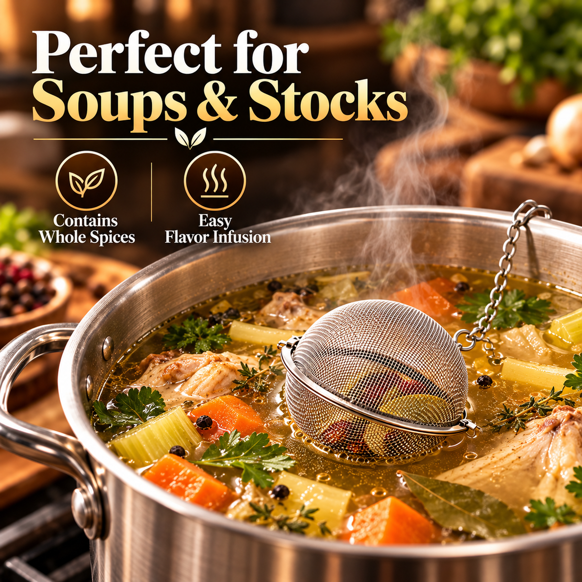 MultiChef™ 3-in-1 Stainless Steel Spice Infuser