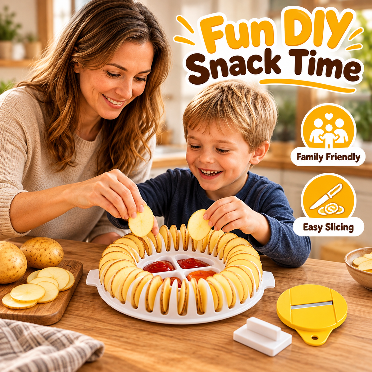 CrispyChips Maker™ – Microwave Potato Chips Maker