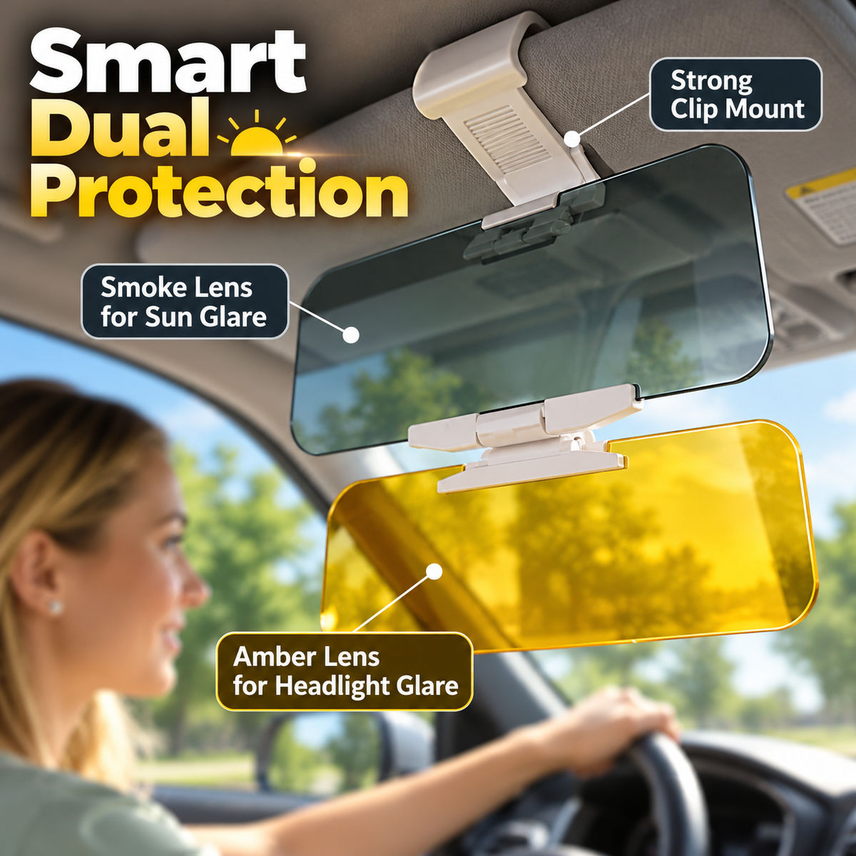 Day & Night Driving Sun Shield