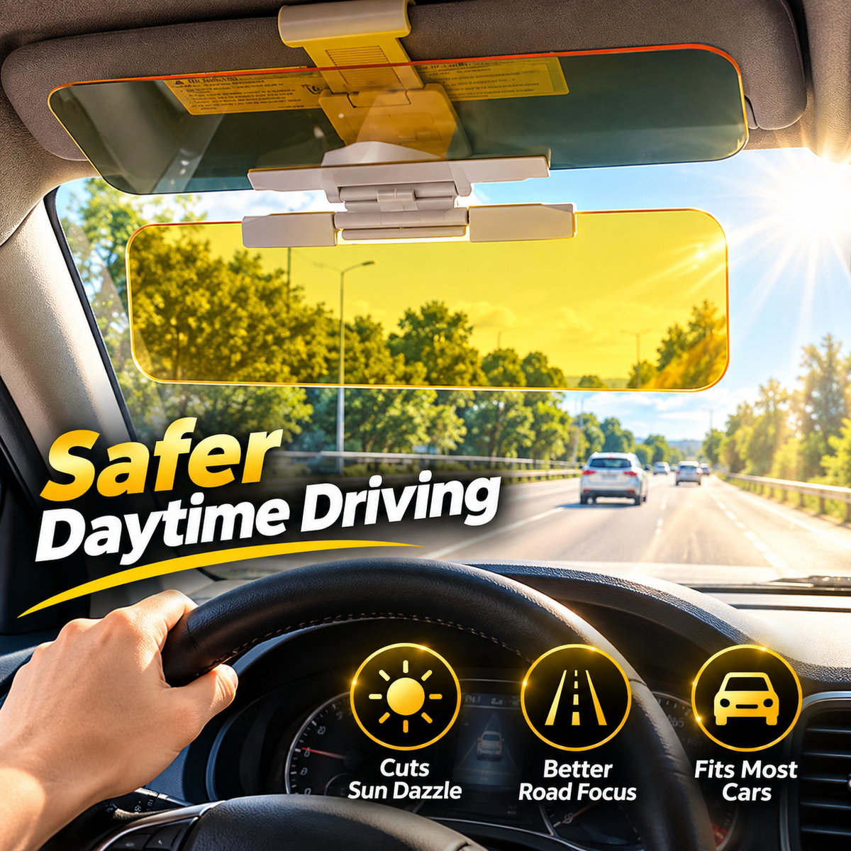 Day & Night Driving Sun Shield