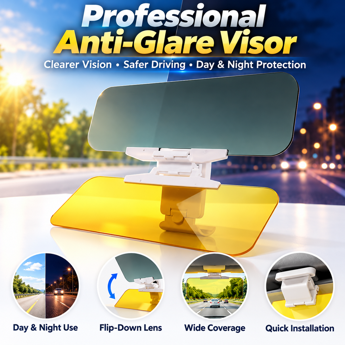 Day & Night Driving Sun Shield