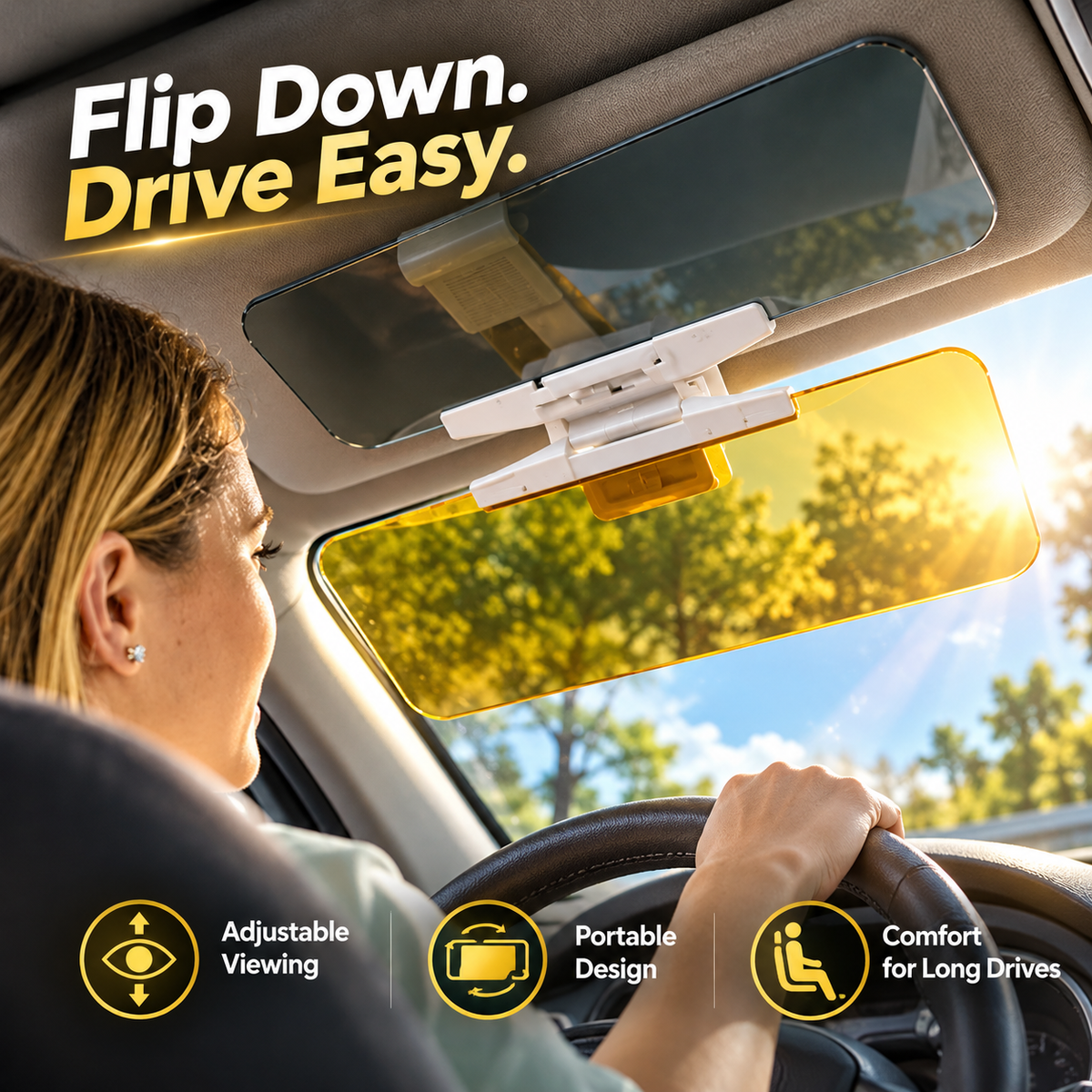 Day & Night Driving Sun Shield
