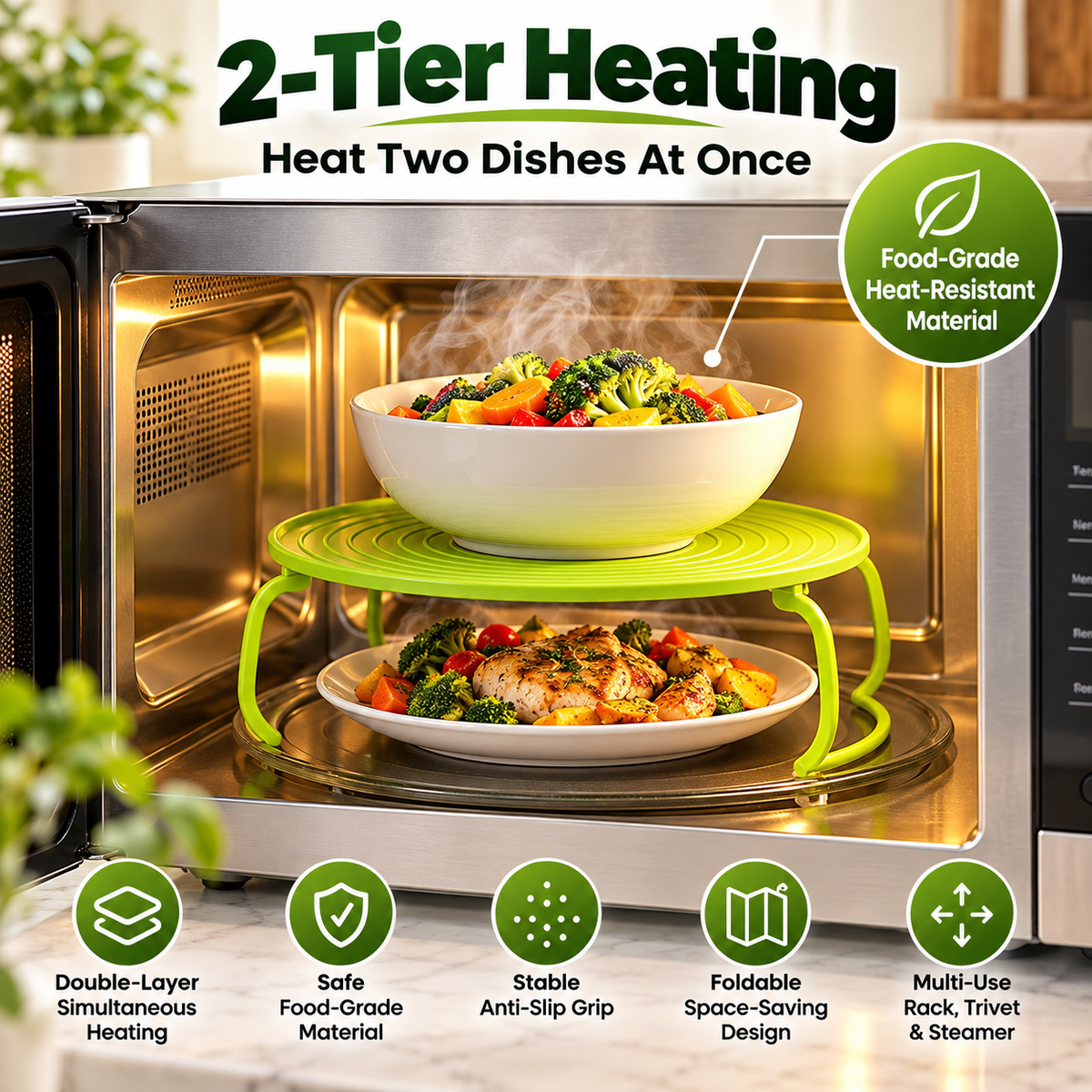 SmartStack™ Microwave Organizer
